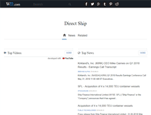 Tablet Screenshot of directship.com